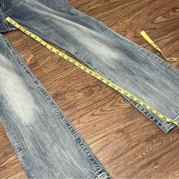 MISS ME Mid Rise Easy Boot Embellished  Denim Jeans Blue Style JE8607ER Size 30 - Picture 11 of 14